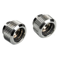 Bitspower Touchaqua 12mm Hard Tubing Fittings - Silver (2 PCS )