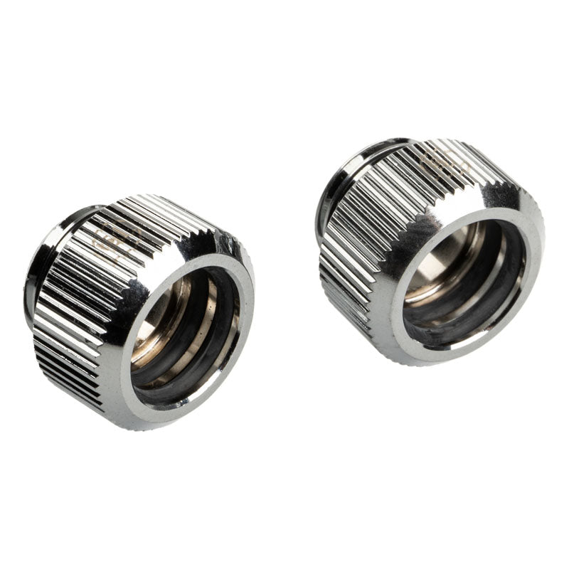 Bitspower Touchaqua 12mm Hard Tubing Fittings - Silver (2 PCS )