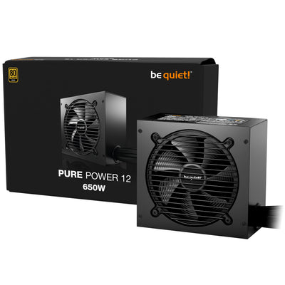 be quiet! Pure Power 12 650W ATX 3.1 PCIe 5.1 80 Plus Gold Power Supply