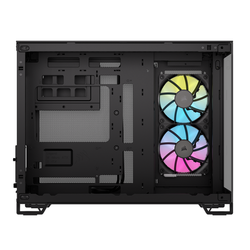 Corsair iCUE LINK 2500X RGB Micro ATX Dual Chamber PC Case - Black CC-9011267-WW