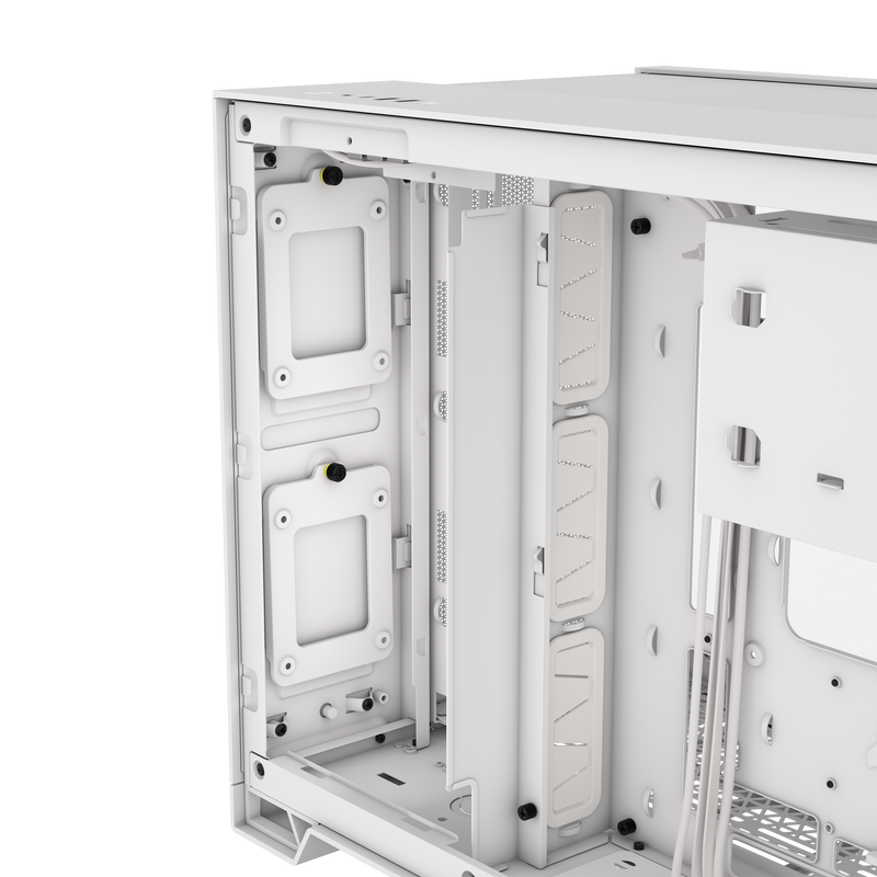 Corsair 2500D AIRFLOW Micro ATX Dual Chamber PC Case – White CC-9011264-WW