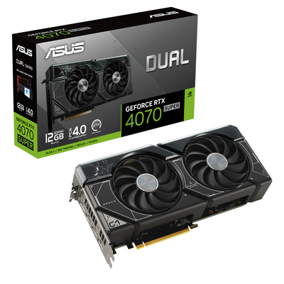 Asus GeForce RTX 4070 SUPER Dual 12GB GDDR6X PCI-Express Graphics Card