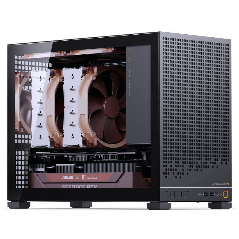 Jonsbo D32 PRO Tempered Glass mATX, Mini Case - Black
