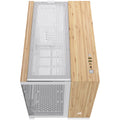 Corsair 2500X Micro ATX Dual Chamber PC Case, White/Bamboo (CC-9011288-WW)