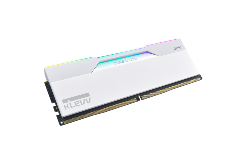 KLEVV CRAS V RGB EXPO 32GB (2x16GB) 6000MHz C30 DDR5 Dual Channel Kit - White