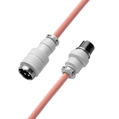 CableMod Pro Coiled Keyboard Cable USB A to USB Type C 150cm - Orangesicle