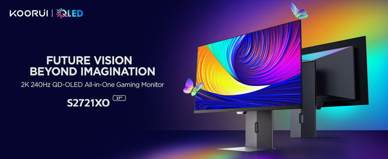 KOORUI 27" S2721XO QD-OLED 2560x1440 240Hz 0.03ms Freesync Widescreen Gaming Monitor