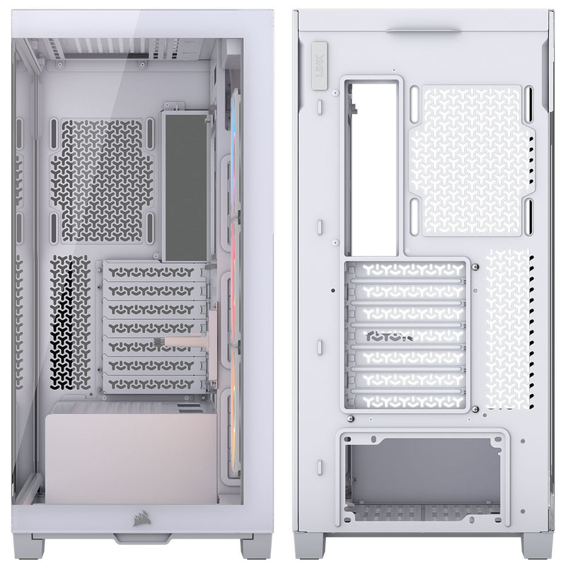 CORSAIR 3500X RS-R ARGB Tempered Glass Mid-Tower PC Case, White