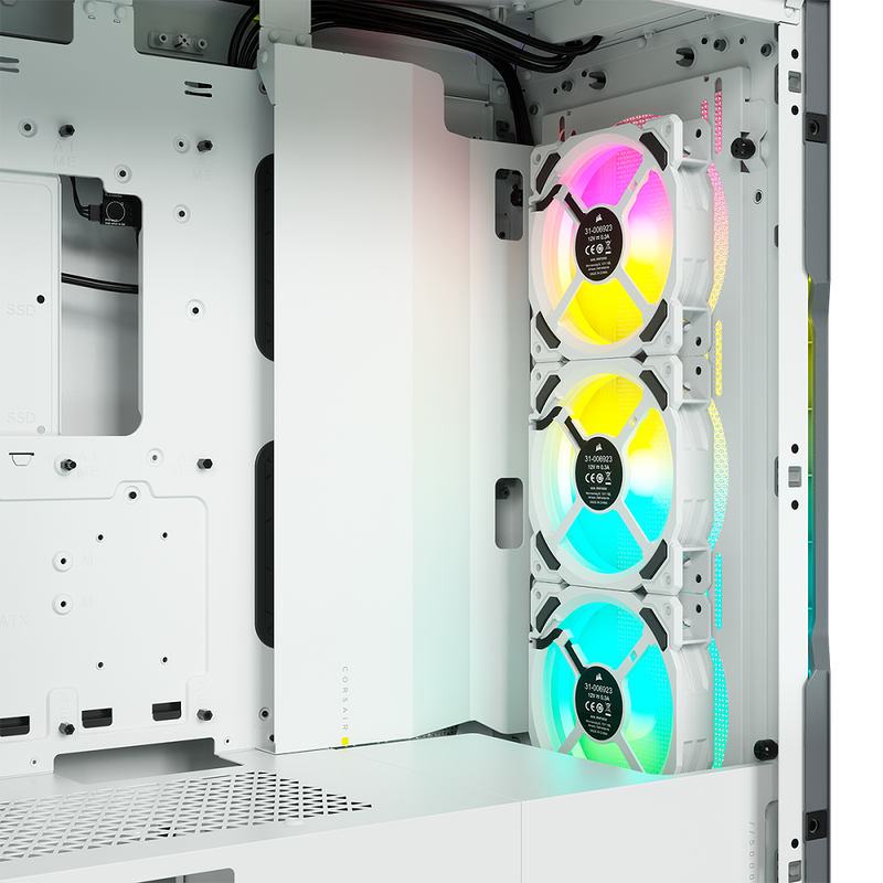 Corsair iCUE 5000T RGB Tempered Glass Mid-Tower Smart Case White (CC-9011231-WW)