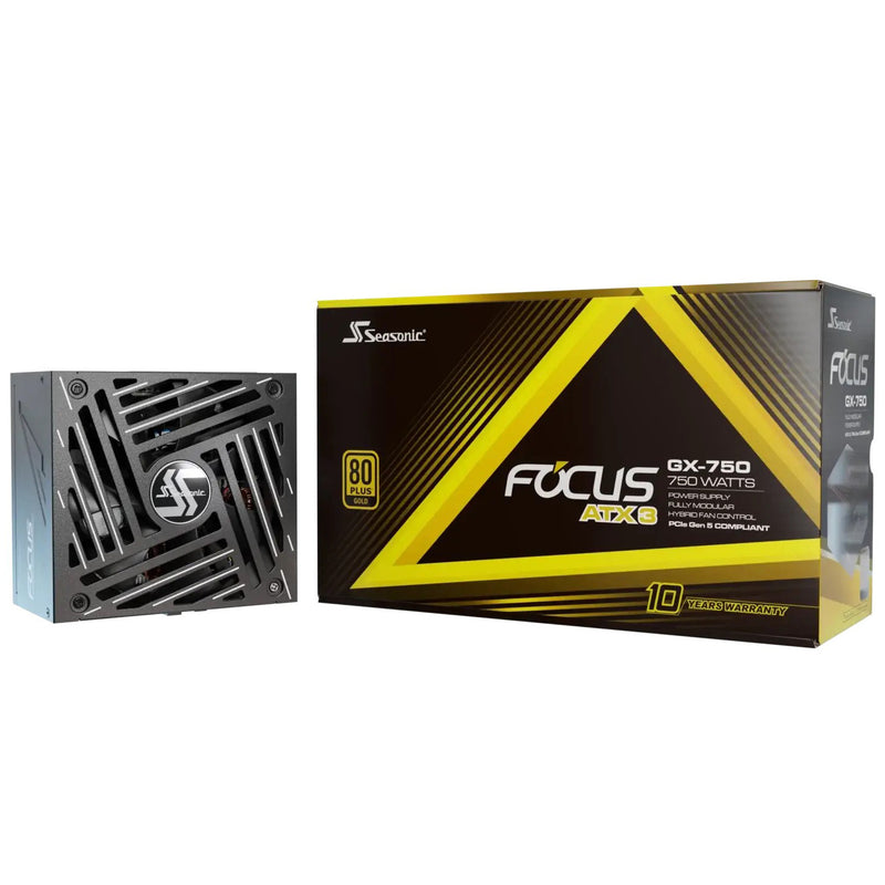 B Grade Seasonic Focus GX-750 750W ATX 3.1 80 Plus Gold Modular Power Supply