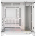Corsair AIR 5400 LX-R RGB iCUE LINK Triple Chamber Mid-Tower PC Case - White