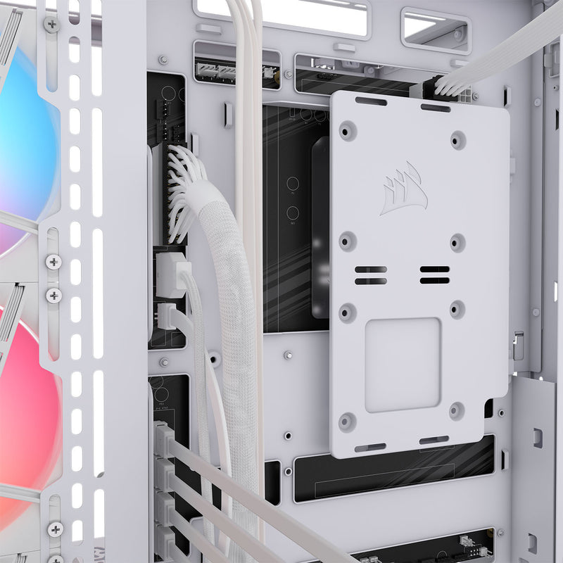 CORSAIR 3500X RS-R ARGB Tempered Glass Mid-Tower PC Case, White