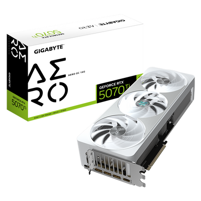 Gigabyte GeForce RTX 5070 Ti Aero OC 16GB GDDR7 PCI-Express Graphics Card