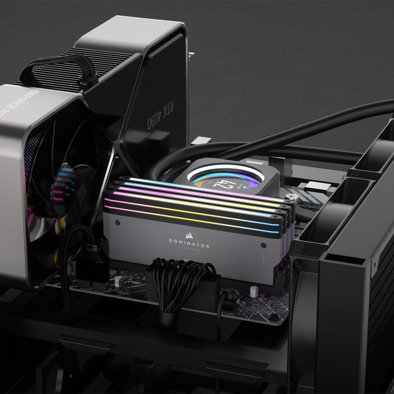 Corsair Dominator Titanium EXPO RGB 32GB (2X16GB) DDR5 C30 6000MHz Dual Channel Kit