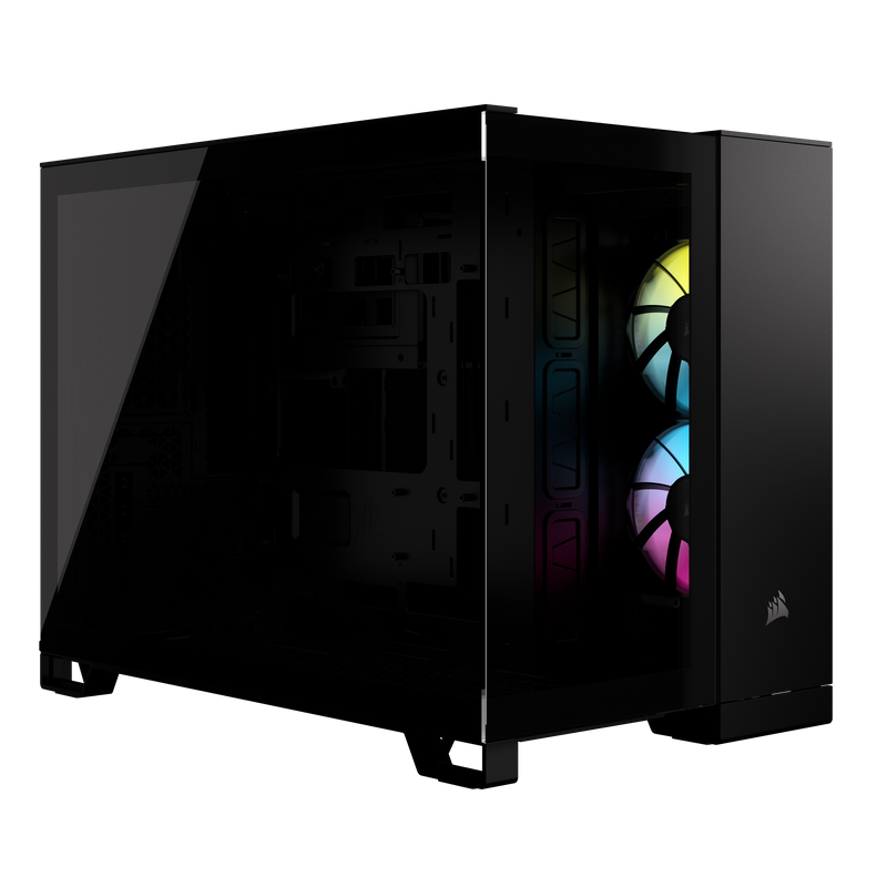 Corsair iCUE LINK 2500X RGB Micro ATX Dual Chamber PC Case - Black CC-9011267-WW