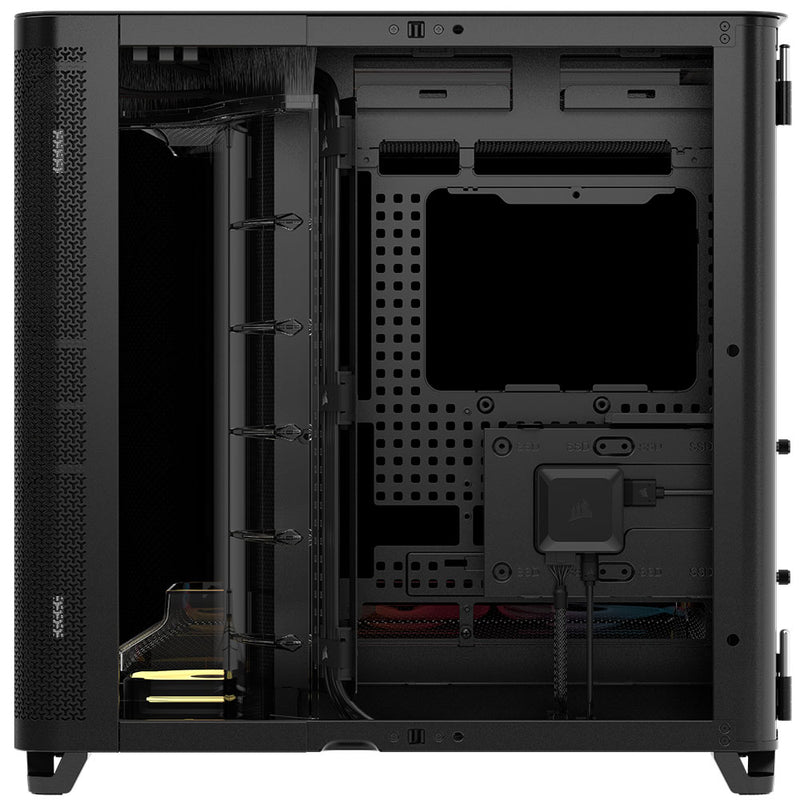 Corsair AIR 5400 LX-R RGB iCUE LINK Triple Chamber Mid-Tower PC Case - Black