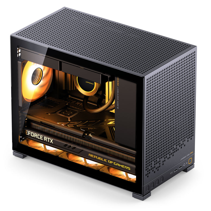 Jonsbo D32 PRO Tempered Glass mATX, Mini Case - Black