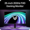 LG UltraGear G5 25G523B-B 25" FHD 200Hz IPS FreeSync/G-Sync Widescreen Gaming Monitor