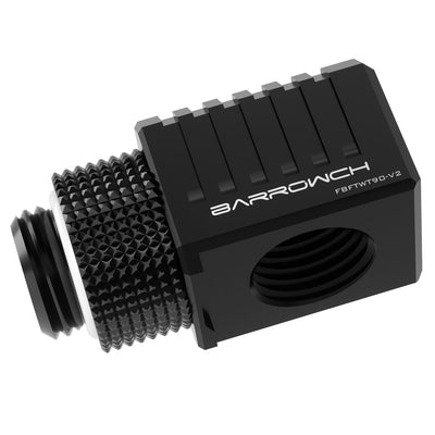 Barrow Special Adapter 90 Degree G1/4 Inch IG to G1/4 Inch IG - Black