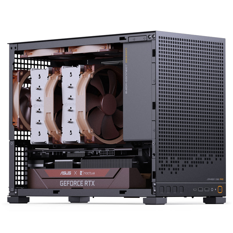 Jonsbo D32 PRO Tempered Glass mATX, Mini Case - Black
