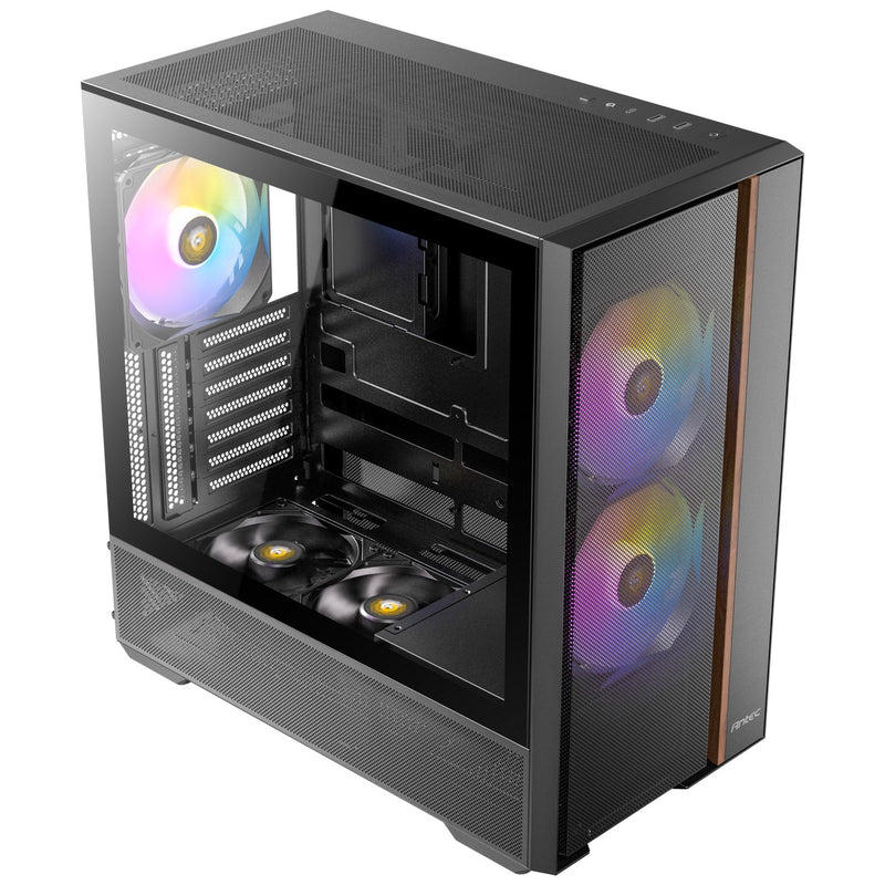 Antec Flux Rear High Airflow ATX Mid Tower Case - Black