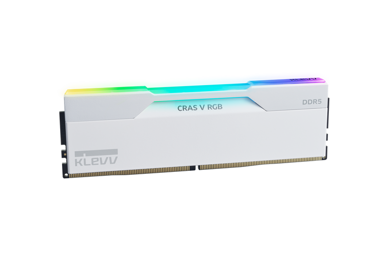 KLEVV CRAS V RGB EXPO 32GB (2x16GB) 6000MHz C30 DDR5 Dual Channel Kit - White