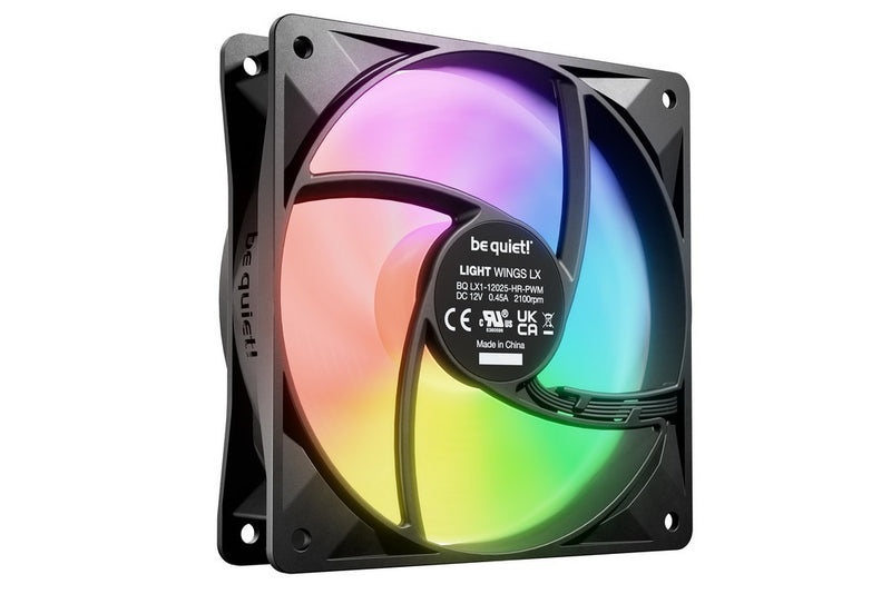 be quiet Light Wings LX ARGB 120mm PWM High Speed Triple Fan Pack - Black