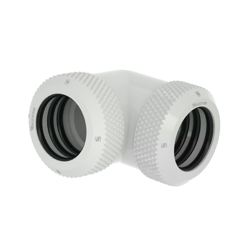 Barrow Multi-Link Adapter 90 Degree 14mm OD to 14mm OD Hard Tube Fitting - White