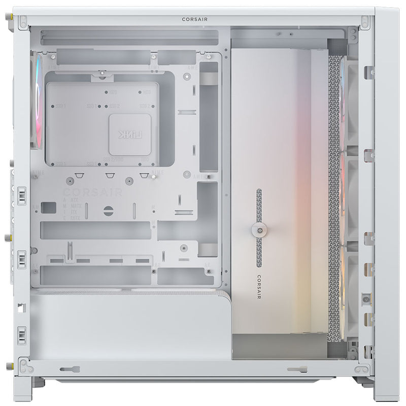 Corsair FRAME 4000D LCD RS ARGB Premium Mid-Tower PC Case - White