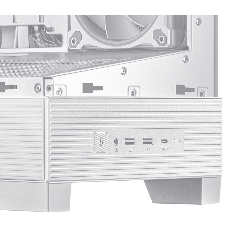 Asus A31 PLUS TG ARGB Mid Tower Case - White
