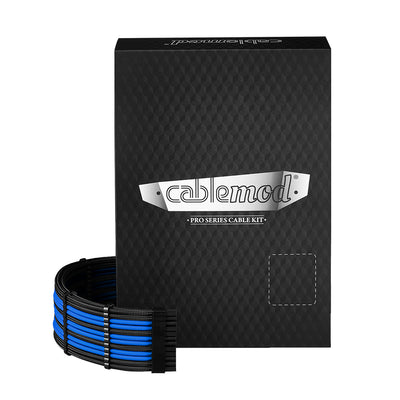 CableMod RT-Series Pro ModMesh Sleeved 12VHPWR Dual Cable Kit for ASUS / Seasonic / Phanteks (Black / Blue)