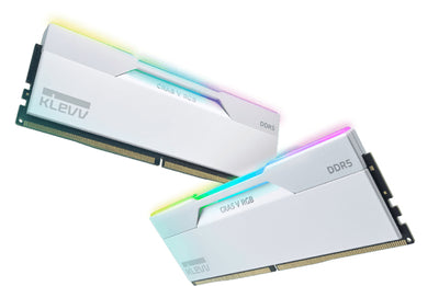 KLEVV CRAS V RGB 64GB (2x32GB) 6000MHz C30 DDR5 Dual Channel Kit - White