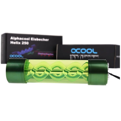 Alphacool Eisbecher Helix 250mm Reservoir - Green