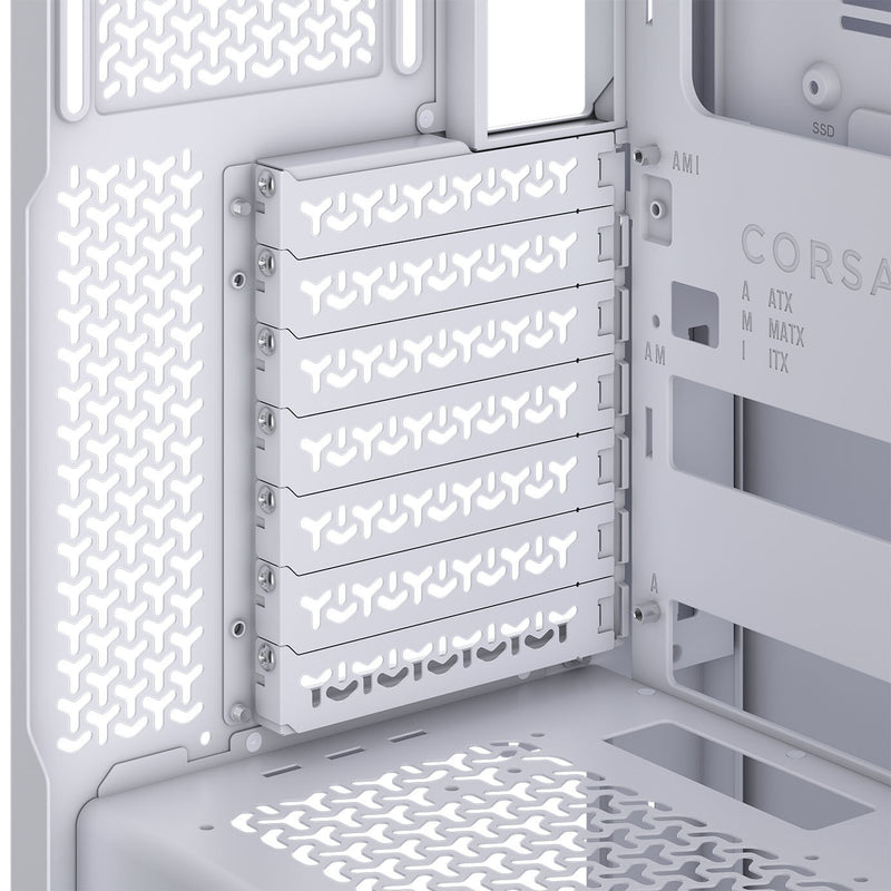 CORSAIR 3500X RS-R ARGB Tempered Glass Mid-Tower PC Case, White