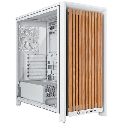 Corsair FRAME 4000D WOOD RS Modular Mid-Tower PC Case - White & Oak