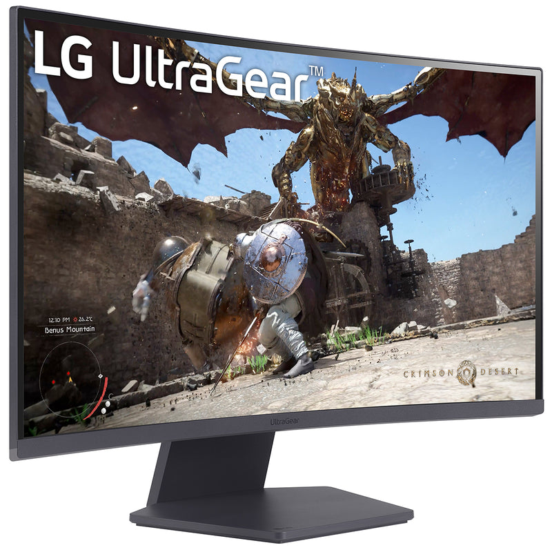 LG 27" 27GS60QC-B 2560x1440 VA 180Hz 1ms A-Sync HDR10 Curved Widescreen Gaming Monitor
