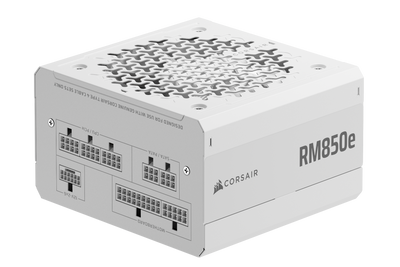 Corsair RM850e 850W ATX 3.1 PCIe 5.1 Cybenetics Gold Modular Power Supply - White