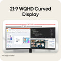 LG UltraWide 34U601B-B 34" 3440x1440 WQHD VA 120Hz FreeSync Curved Ultrawide Productivity Monitor