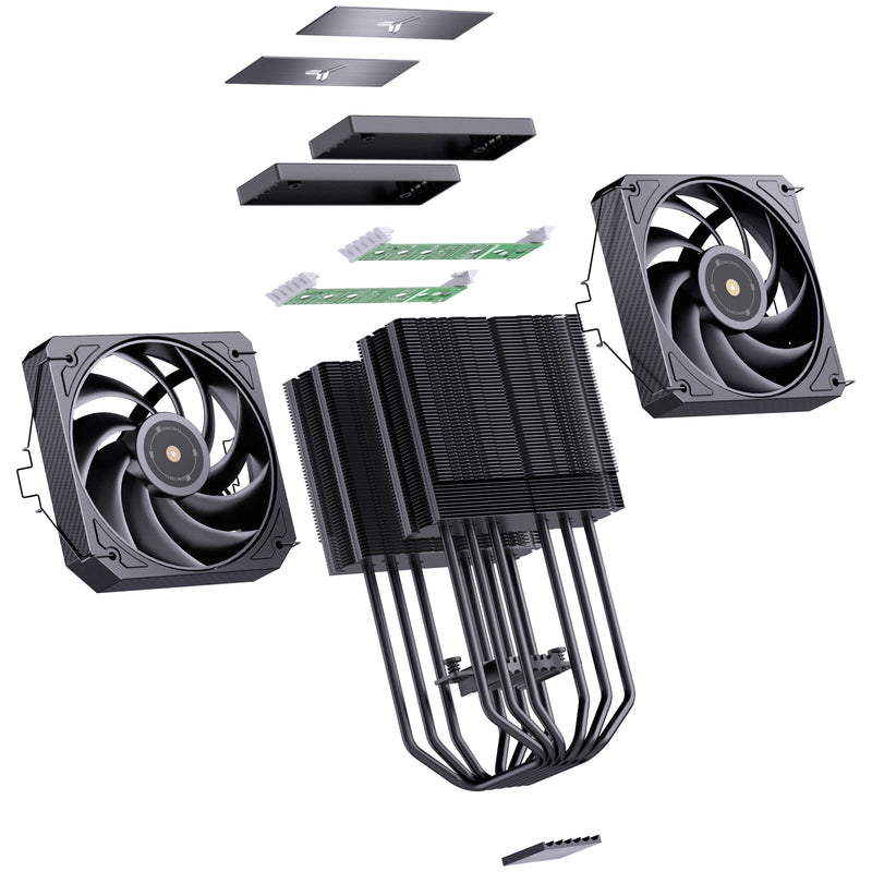 Jonsbo HX6280 RGB Black Dual Tower CPU Cooler -  130mm