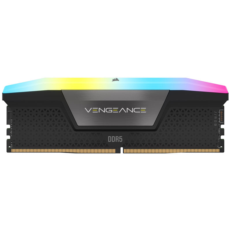 Corsair Vengeance XMP RGB 32GB (2X16GB) DDR5 PC5-51200C36 6400MHz Dual Channel Kit - Black