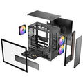 Antec Flux Rear High Airflow ATX Mid Tower Case - Black