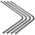 Brass hard tube 14mm AD 220x300mm 90 degrees - Pack of 4 - Silver