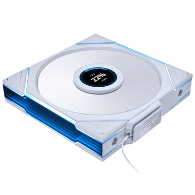 B Grade Lian Li UNI FAN TL LCD Wireless 140 White Fan - 140mm