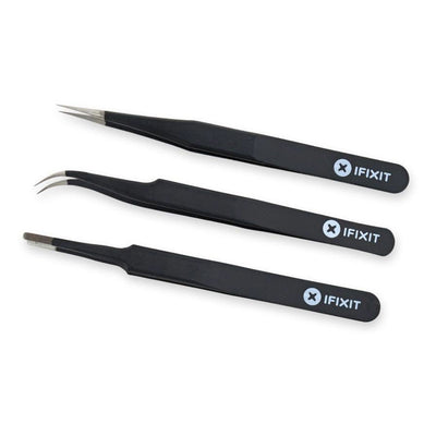 iFixit Pro Precision Tweezer Set - 3 Tweezers