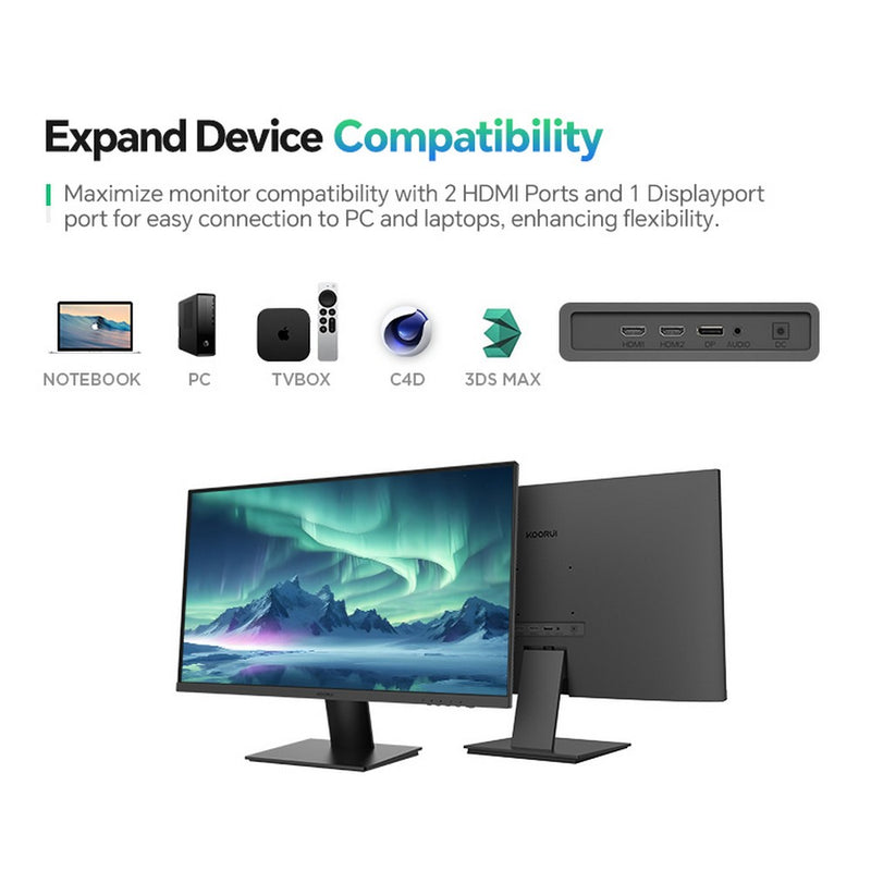 KOORUI 27"  E2741A 3840x2160 IPS 60Hz FreeSync Premium Widescreen Gaming Monitor
