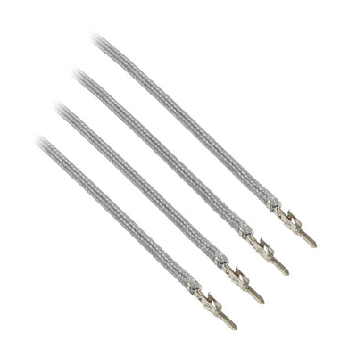 CableMod ModFlex Sleeved Cable, Silver 40cm - 4 Pack