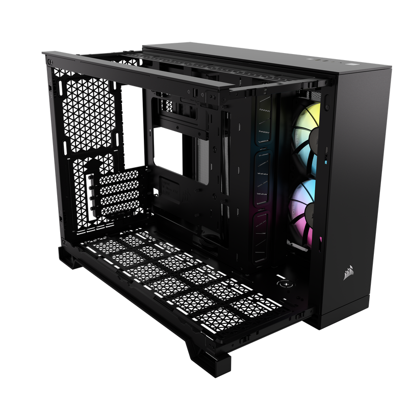 Corsair iCUE LINK 2500X RGB Micro ATX Dual Chamber PC Case - Black CC-9011267-WW