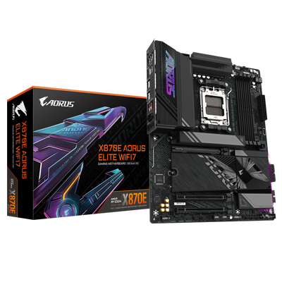 Gigabyte X870E Aorus Elite WIFI7 (Socket AM5) DDR5 ATX Motherboard