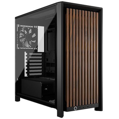 Corsair FRAME 4000D WOOD RS Modular Mid-Tower PC Case - Black & Walnut
