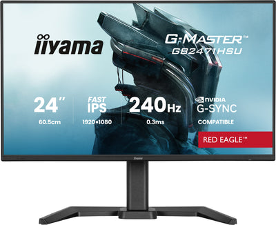 iiyama G-Master GB2471HSU-B1 24" 1920x1080 Fast-IPS LCD 240Hz 0.3ms G-Sync Widescreen Gaming Monitor